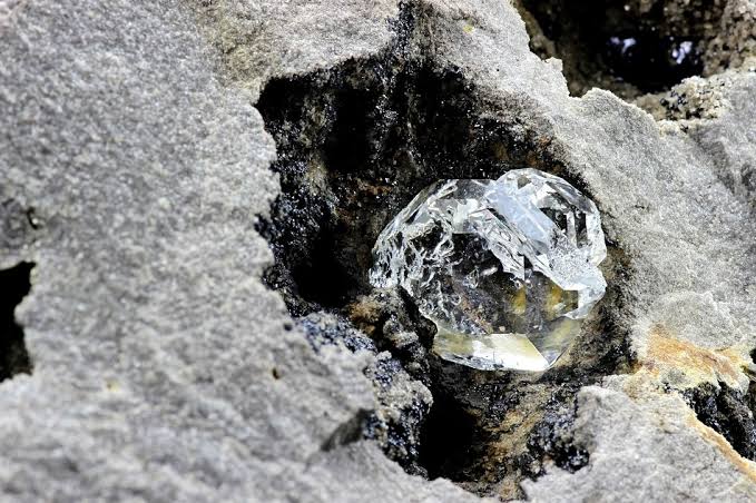 Rough diamond in host rock